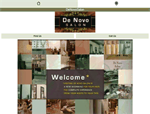 Tablet Screenshot of denovosalon.com